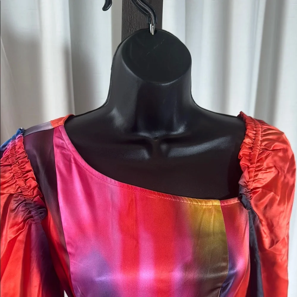 The Drop Women's Multi Print Asymmetrical Neckline Maxi Dress - Picture 7 of 13